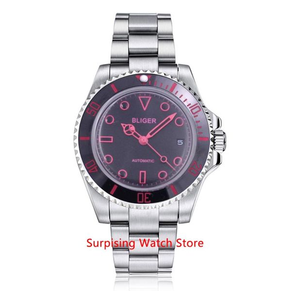 wristwatches bliger 40mm automatic mechanical mens watch sapphire crystal luminous waterproof calendar wristwatch men, Slivery;brown
wristwatches bliger 40mm automatic mechanical mens watch sapphire crystal luminous waterproof calendar wristwatch men, Slivery;brown