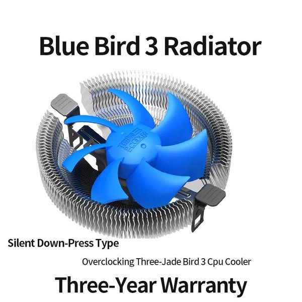 fans & coolings overclocking three jade bird 3 radiator cpu fan computer deskintel platform down-pressing 775-pin/1150/1151/1155/1156amd
fans & coolings overclocking three jade bird 3 radiator cpu fan computer deskintel platform down-pressing 775-pin/1150/1151/1155/1156amd