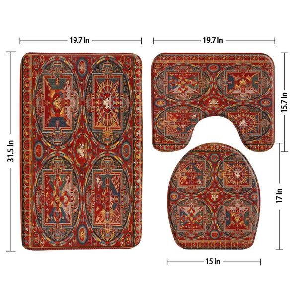 bath mats ins ethnic pattern 3pcs bathroom rug sets non slip northern europe american style decor toilet cover u-shaped pad
bath mats ins ethnic pattern 3pcs bathroom rug sets non slip northern europe american style decor toilet cover u-shaped pad