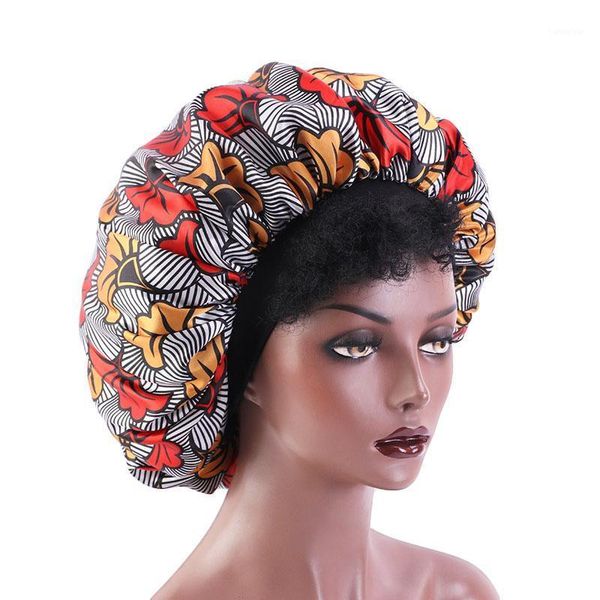 extra large satin bonnet sleep cap elastic band women head wrap african pattern print ladies night turban chemo hat hair accessories1
extra large satin bonnet sleep cap elastic band women head wrap african pattern print ladies night turban chemo hat hair accessories1