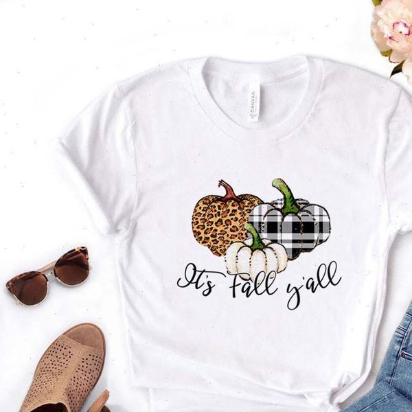 its fall women t shirt yall pumpkin plaid leopard tshirt casual funny gift for lady yong girl tee pm, White
its fall women t shirt yall pumpkin plaid leopard tshirt casual funny gift for lady yong girl tee pm, White