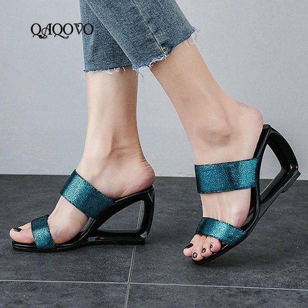 fashion hollow wedges sandals 2021 women summer high heels slippers open toe slip on casual shoes silver blue dress, Black
fashion hollow wedges sandals 2021 women summer high heels slippers open toe slip on casual shoes silver blue dress, Black