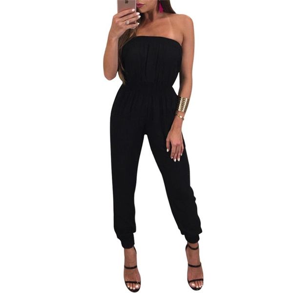 women's jumpsuits & rompers fashion casual jumpsuit off shoulder full length playsuit womens summer, Black;white
women's jumpsuits & rompers fashion casual jumpsuit off shoulder full length playsuit womens summer, Black;white