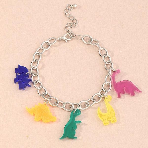link, chain cartoon acrylic dinosaur bracelets for women colorful resin animal bracelet girls birthday gift fashion party travel jewelry, Black
link, chain cartoon acrylic dinosaur bracelets for women colorful resin animal bracelet girls birthday gift fashion party travel jewelry, Black