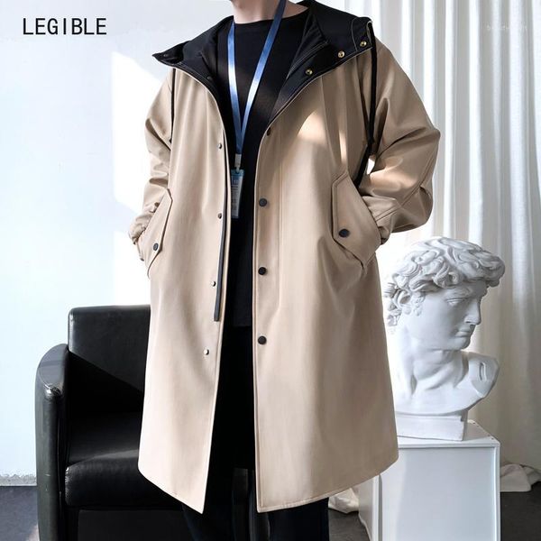 legible 2021 spring autumn trench men high-quality coat man casual loose long for coats men's, Tan;black
legible 2021 spring autumn trench men high-quality coat man casual loose long for coats men's, Tan;black