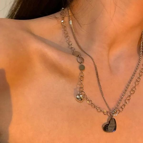 chains tide titanium steel love pearl necklace woman cool breeze casual clavicle chain niche design friend, Silver
chains tide titanium steel love pearl necklace woman cool breeze casual clavicle chain niche design friend, Silver