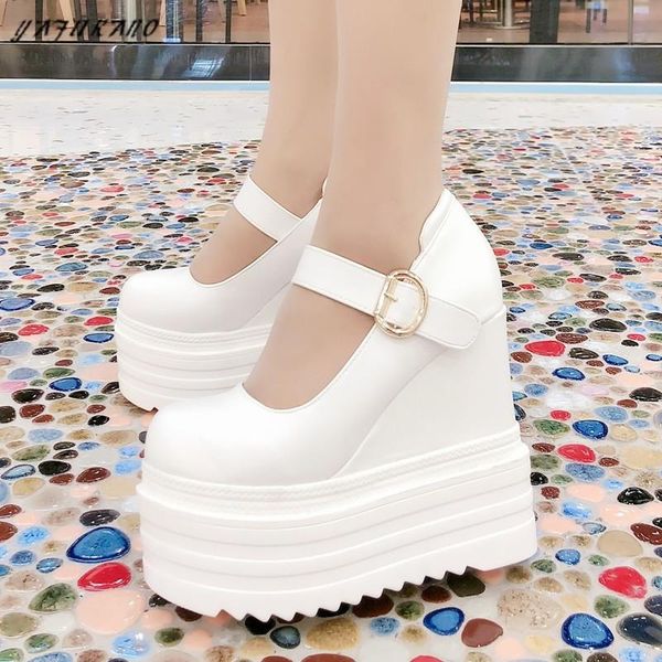 dress shoes 14cm super high-heeled white platform casual single increase high bridesmaid wedding wedges women pumps, Black
dress shoes 14cm super high-heeled white platform casual single increase high bridesmaid wedding wedges women pumps, Black