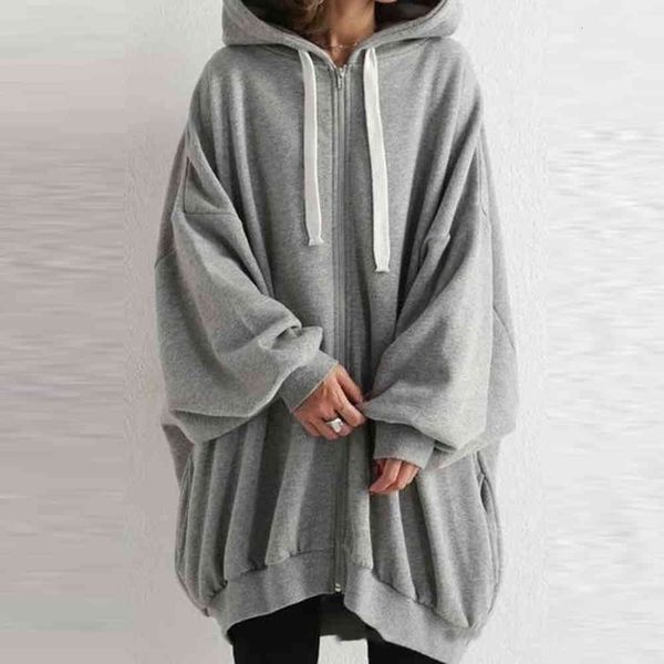 women's jackets big gray female hooded sweatshirt, long loose coat korean casual japan for fall h93x, Black;brown
women's jackets big gray female hooded sweatshirt, long loose coat korean casual japan for fall h93x, Black;brown