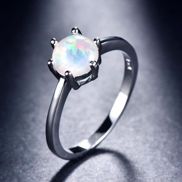 blaike 7mm round white/blue/rainbow fire opal stone rings for women white gold filled mystic zircon birthstone ring cluster, Golden;silver
blaike 7mm round white/blue/rainbow fire opal stone rings for women white gold filled mystic zircon birthstone ring cluster, Golden;silver