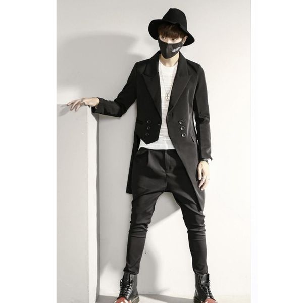 korean male fashion shop thin men's jacket double breasted long sleeve solid color suit injx, White;black
korean male fashion shop thin men's jacket double breasted long sleeve solid color suit injx, White;black
