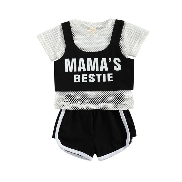 clothing sets opperiaya kids baby girls sports mesh shirt cropped sling vest summer loose side striped shorts 3-piece running training suit, White
clothing sets opperiaya kids baby girls sports mesh shirt cropped sling vest summer loose side striped shorts 3-piece running training suit, White