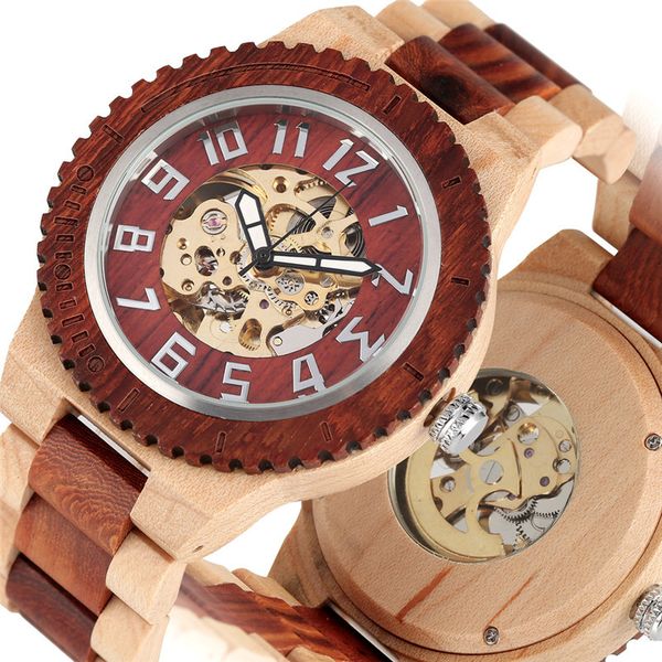 handmade sandelhout clock automatic mechanical for men even wind skeleton s arab number of houses bracelet, Slivery;brown
handmade sandelhout clock automatic mechanical for men even wind skeleton s arab number of houses bracelet, Slivery;brown