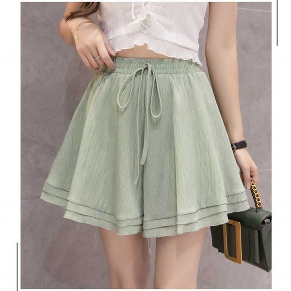 short fashion summer casual chiffon high waist plus size thin female wide leg xl 210601, White;black
short fashion summer casual chiffon high waist plus size thin female wide leg xl 210601, White;black