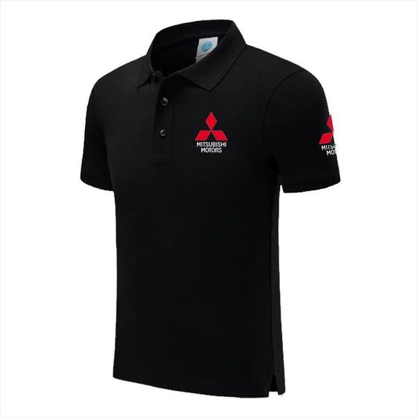 cotton short men polo sleeved shirts mitsubishi shirt summer casual business, White;black
cotton short men polo sleeved shirts mitsubishi shirt summer casual business, White;black