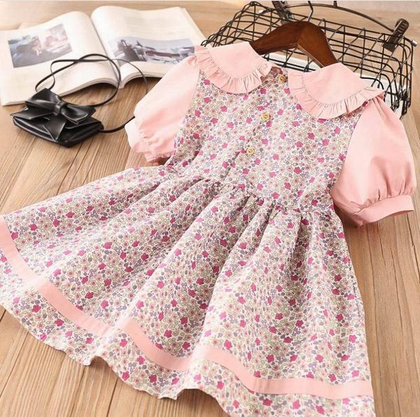 girl's dress floral girls peter pan collar cotton summer short sleeve princs baby cloth 2-7y lt018 a38x, Red;yellow
girl's dress floral girls peter pan collar cotton summer short sleeve princs baby cloth 2-7y lt018 a38x, Red;yellow