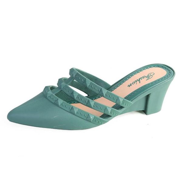 slippers summer colorful women wedges casual fashion thick heel ladies pointed toe slides, Black
slippers summer colorful women wedges casual fashion thick heel ladies pointed toe slides, Black