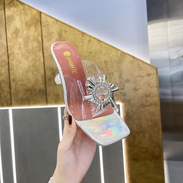 glitter slides transparent slippers shoes women heels fashion square toe pantofle jelly high luxury block 2021 thin crystal riba, Black
glitter slides transparent slippers shoes women heels fashion square toe pantofle jelly high luxury block 2021 thin crystal riba, Black