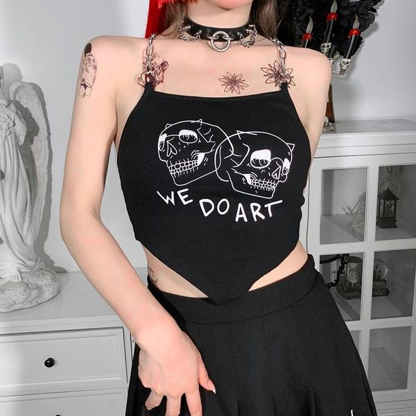women's tanks & camis gothic tank punk skull backless aesthetic chain strap inverted triangle camisoles sleeveless cropped, White
women's tanks & camis gothic tank punk skull backless aesthetic chain strap inverted triangle camisoles sleeveless cropped, White