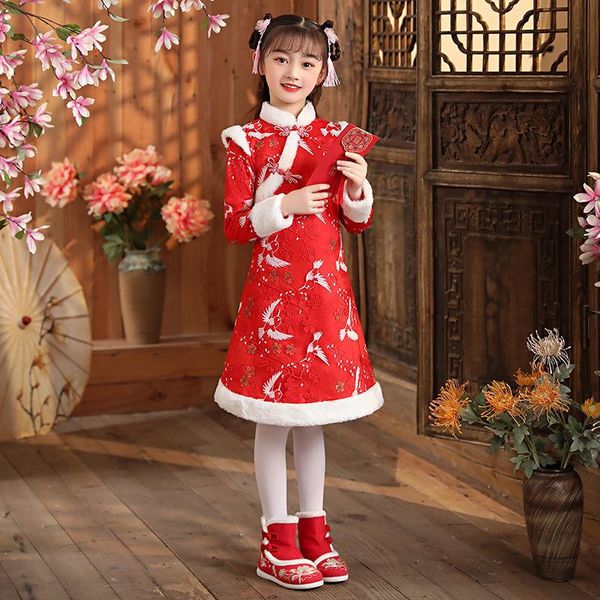 ethnic clothing chinese stand collar hanfu girls costume cheongsam embroidery dress red year's cclothing winter thickening warm kid clo
ethnic clothing chinese stand collar hanfu girls costume cheongsam embroidery dress red year's cclothing winter thickening warm kid clo