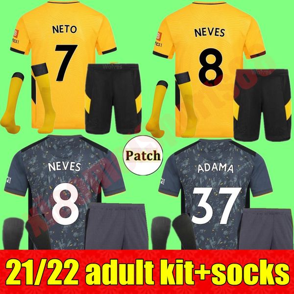 kits 21 22 wolves semedo home away soccer jerseys sets neto 2021 2022 podence coady raul neves football shirt men kit j.moutinho adama unifo, Black
kits 21 22 wolves semedo home away soccer jerseys sets neto 2021 2022 podence coady raul neves football shirt men kit j.moutinho adama unifo, Black