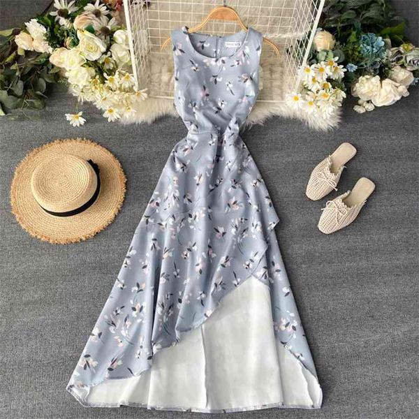 slim floral print dress summer casual tank sundress women irregular beach midi long party vestidos 210430, Black;gray
slim floral print dress summer casual tank sundress women irregular beach midi long party vestidos 210430, Black;gray