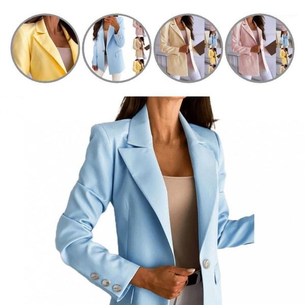 women's suits & blazers lady solid color one buttons blazer autumn winter office lapel for party, White;black
women's suits & blazers lady solid color one buttons blazer autumn winter office lapel for party, White;black