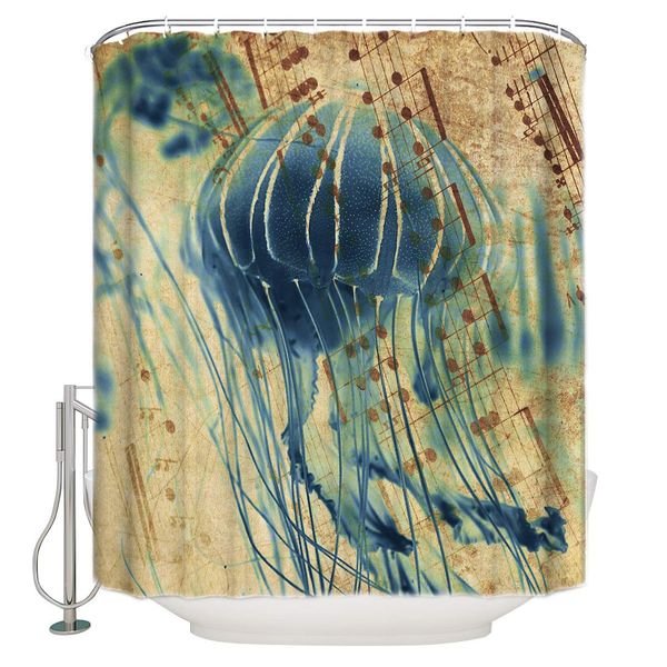 shower curtains sea jellyfish bath curtain waterproof polyester fabric bathroom shower curtain set with 12 hooks, vintage marine
shower curtains sea jellyfish bath curtain waterproof polyester fabric bathroom shower curtain set with 12 hooks, vintage marine