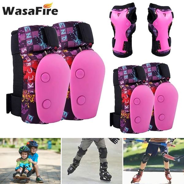 elbow & knee pads 6pcs/set kids skating protective gear set wrist guard bicycle skateboard ice roller protector, Black;gray
elbow & knee pads 6pcs/set kids skating protective gear set wrist guard bicycle skateboard ice roller protector, Black;gray