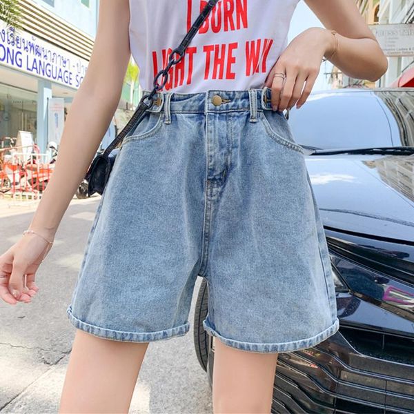 women's jeans summer shorts clothing retro high waist blue wide leg ladies plus size denim short femme 2021
women's jeans summer shorts clothing retro high waist blue wide leg ladies plus size denim short femme 2021