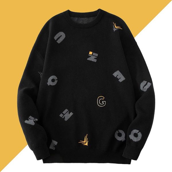 men's sweaters sweater men vintage pullover thicken warm streetwear oversized black ugly male winter brand jersey women female jumpers, White;black
men's sweaters sweater men vintage pullover thicken warm streetwear oversized black ugly male winter brand jersey women female jumpers, White;black