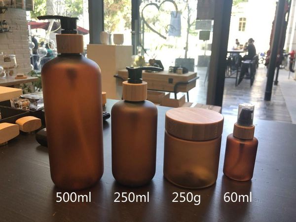 storage bottles & jars 500ml plastic pet amber bottle with black pump for skincare packaging lotion shampoo bamboo cap
storage bottles & jars 500ml plastic pet amber bottle with black pump for skincare packaging lotion shampoo bamboo cap
