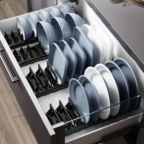 hooks & rails dish plate drying rack drainer stand drawer-type cabinet divider storage built-in drain
hooks & rails dish plate drying rack drainer stand drawer-type cabinet divider storage built-in drain