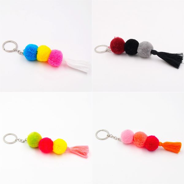 bohemian rainbow color gradient ramp pompons keychains bag hanging diy jewelry for party, Silver
bohemian rainbow color gradient ramp pompons keychains bag hanging diy jewelry for party, Silver