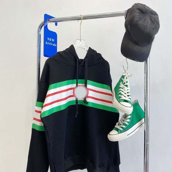 2021 autumn g jiachao classic red and green stripe hooded women's sweater top, Black
2021 autumn g jiachao classic red and green stripe hooded women's sweater top, Black