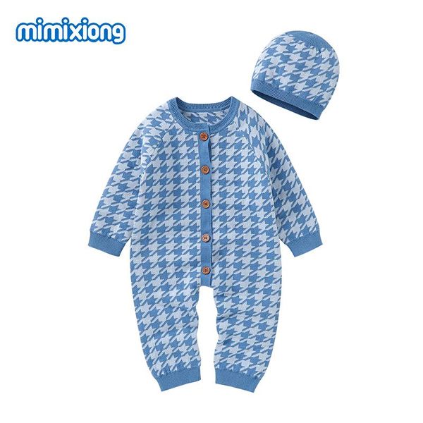 jumpsuits baby rompers born infantil boys girls hats 2pcs outfits sets autumn winter long sleeve todddler kids overalls 0-18m, Blue 
jumpsuits baby rompers born infantil boys girls hats 2pcs outfits sets autumn winter long sleeve todddler kids overalls 0-18m, Blue