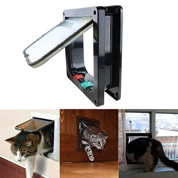 cat carriers,crates & houses dog flap door with 4 way lockable waterproof screen window for animal small pet cats dogs anti escape safety ga
cat carriers,crates & houses dog flap door with 4 way lockable waterproof screen window for animal small pet cats dogs anti escape safety ga