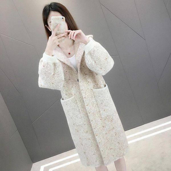 women's fur & faux women mink coat female hoodedwinter warm fake lady casual jacket, Black
women's fur & faux women mink coat female hoodedwinter warm fake lady casual jacket, Black