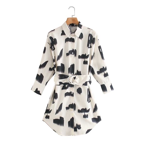 casual dresses fashion ink printing elegant belt turn down collar ladies long sleeve slim vestidos dress xhni, Black;gray
casual dresses fashion ink printing elegant belt turn down collar ladies long sleeve slim vestidos dress xhni, Black;gray