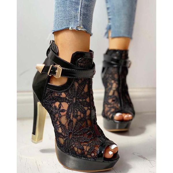 ladies sandals solid zipper buckle platform women high heel party elegant mature fashion shoes woman, Black
ladies sandals solid zipper buckle platform women high heel party elegant mature fashion shoes woman, Black