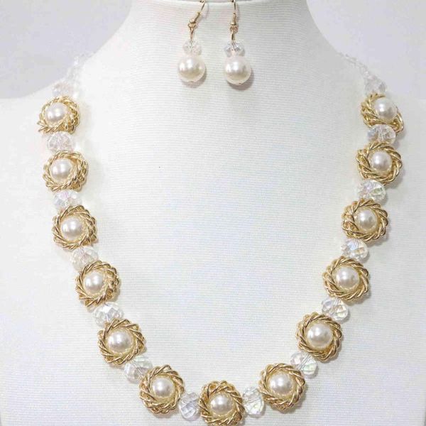 earrings & necklace rainbow color crystal shell simulated-pearl gold-color set fashion women weddings party jewelry b1273, Silver
earrings & necklace rainbow color crystal shell simulated-pearl gold-color set fashion women weddings party jewelry b1273, Silver