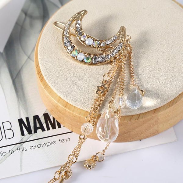hair clips & barrettes tassel crescents crystal moon hairpins european and american fashion jewelry accessories charming headwear, Golden;silver
hair clips & barrettes tassel crescents crystal moon hairpins european and american fashion jewelry accessories charming headwear, Golden;silver