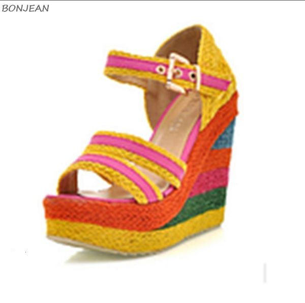 sandals women wedges colorful platform rainbow girls colors bottom female ankle buckle strap peep toe ladies shoes summer wkmj, Black
sandals women wedges colorful platform rainbow girls colors bottom female ankle buckle strap peep toe ladies shoes summer wkmj, Black