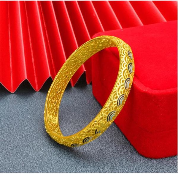 bangle hi c 6cm enamel wedding bracelet 24k yellow gold plated hollow out classic engagement bangles for women jewelry bride, Black
bangle hi c 6cm enamel wedding bracelet 24k yellow gold plated hollow out classic engagement bangles for women jewelry bride, Black