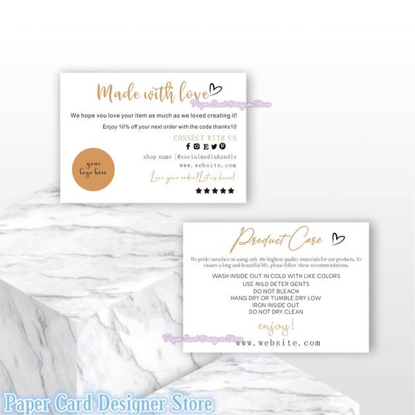 customize logo thank you card simple care package insert boho style business instructions candle clothing greeting cards
customize logo thank you card simple care package insert boho style business instructions candle clothing greeting cards