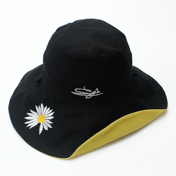 fisherman's hat female summer big eaves korean version lovely daisy double-sided wear student versatile sunscreen holiday beach, Blue;gray
fisherman's hat female summer big eaves korean version lovely daisy double-sided wear student versatile sunscreen holiday beach, Blue;gray