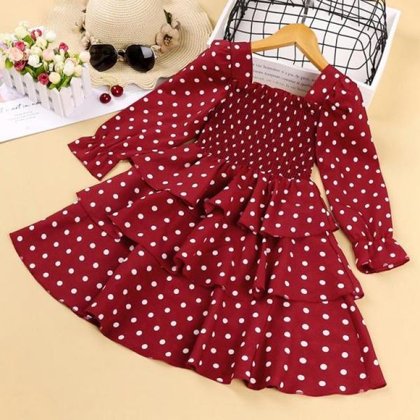 girl's dresses kids baby girls dress long sleeve polka dot princess cake autumn casual sweet children's clothing christmas party c, Red;yellow
girl's dresses kids baby girls dress long sleeve polka dot princess cake autumn casual sweet children's clothing christmas party c, Red;yellow