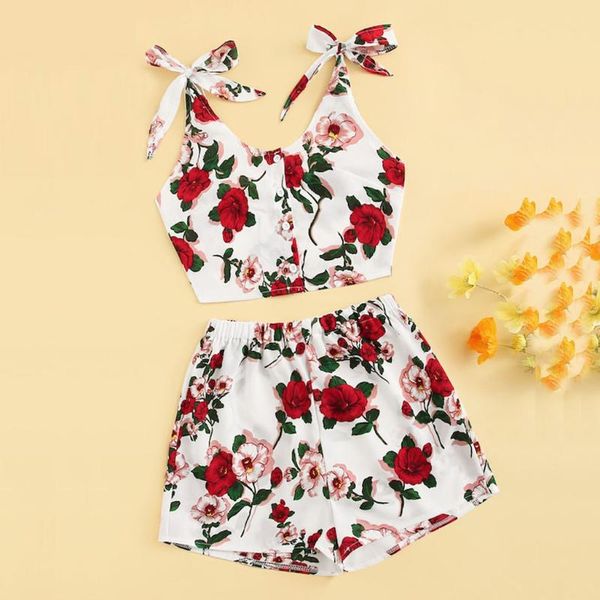 women's tracksuits fashion summer women casual floral print knot crop vest+shorts set ladies beach suit, Gray
women's tracksuits fashion summer women casual floral print knot crop vest+shorts set ladies beach suit, Gray