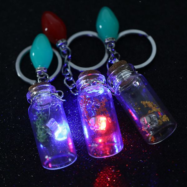 cute glowing new creative drifting bottle glass bead keychain good-looking night event gift key bag pendant key chain, Silver
cute glowing new creative drifting bottle glass bead keychain good-looking night event gift key bag pendant key chain, Silver