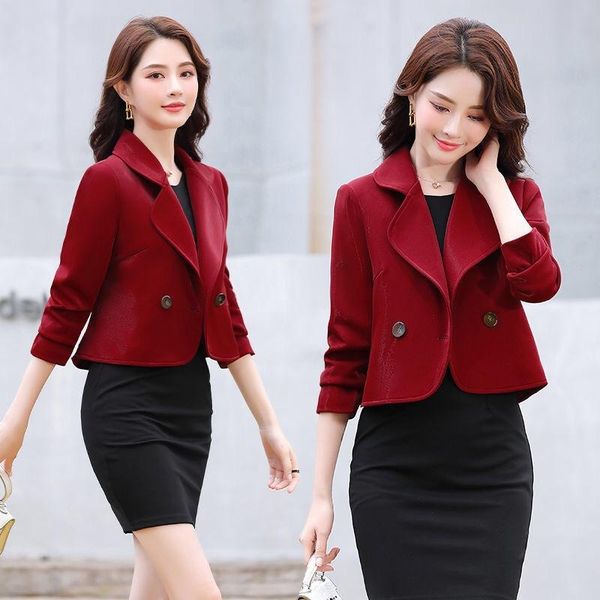 women's jackets women spring autumn short jacket solid slim waist office ladies coat plus size all-match mom basic fashion, Black;brown
women's jackets women spring autumn short jacket solid slim waist office ladies coat plus size all-match mom basic fashion, Black;brown