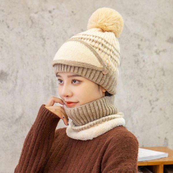 beanies set 3 hats women winter knitted velvet thick bib mask ear protector skullies beanie hat riding caps female warm wool cap
beanies set 3 hats women winter knitted velvet thick bib mask ear protector skullies beanie hat riding caps female warm wool cap